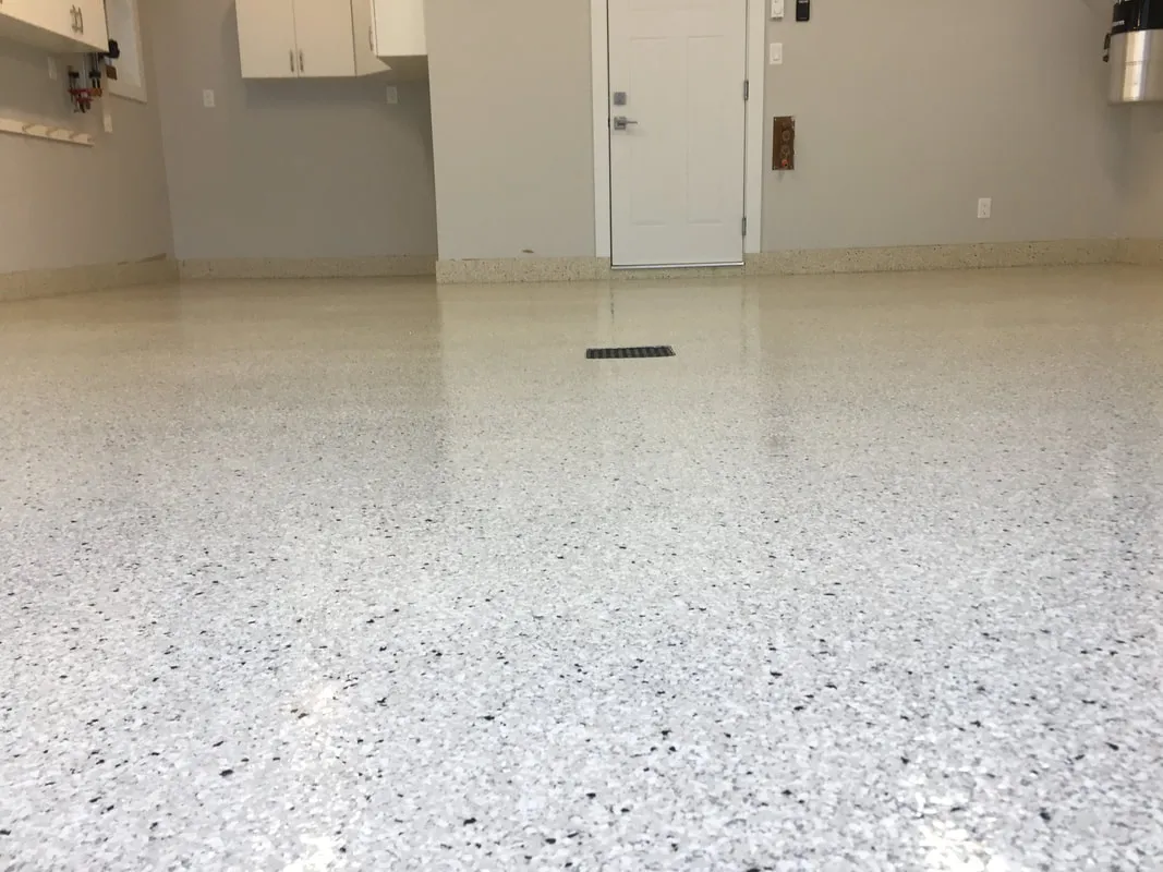 Scottsdale epoxy floor — Flake colour — by LB Epoxy Flooring
