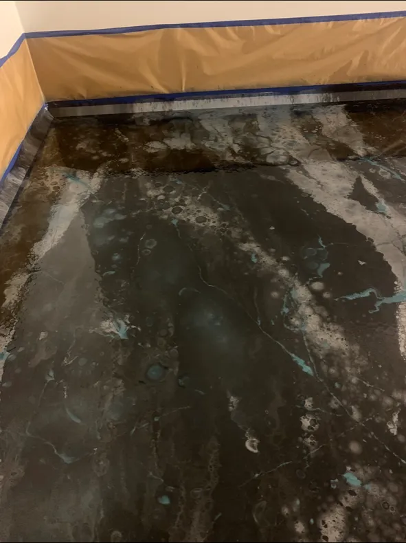 Metallic Floor epoxy floor — Feature space — by LB Epoxy Flooring