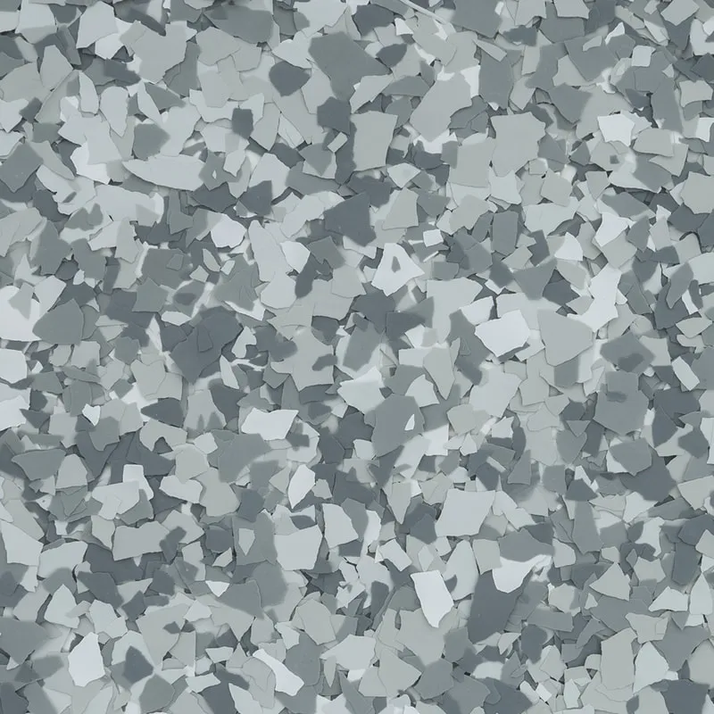 Stonehenge — decorative epoxy flake blend (Grey · white) by LB Epoxy Flooring